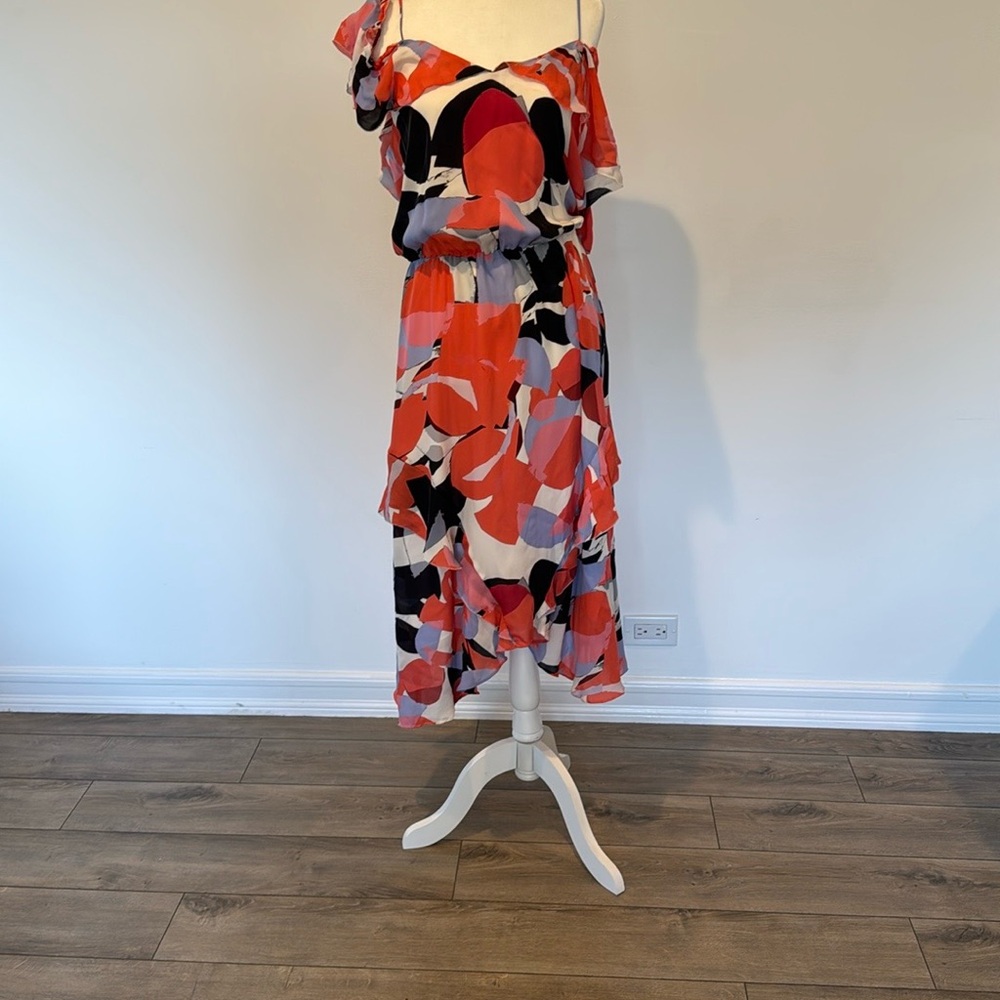 Elegant Multicolor Abstract Dress